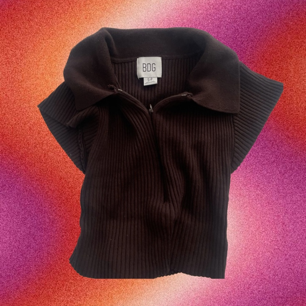 Urban Outfitters Brown Crop Top